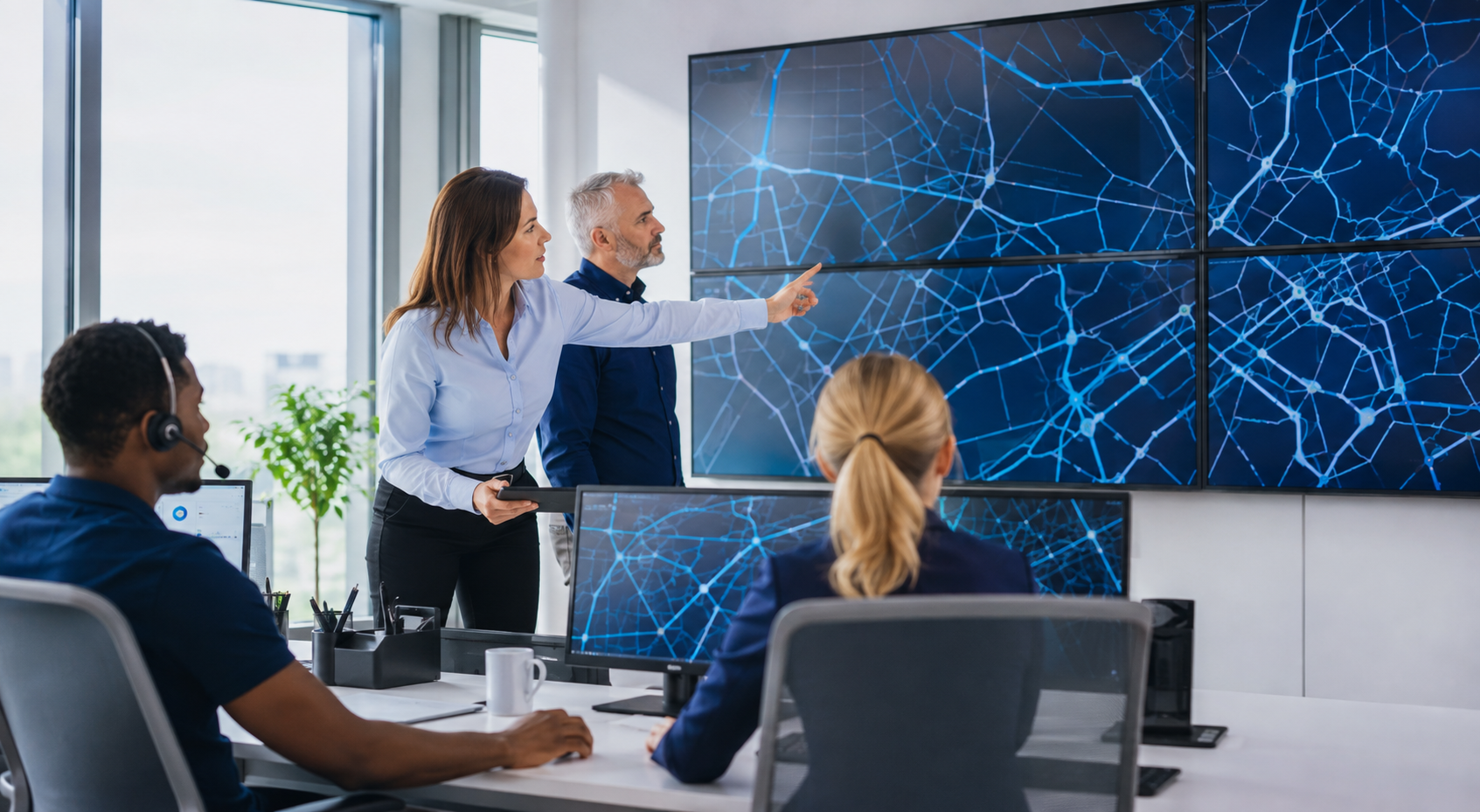 Logistics team coordinating multi-market delivery operations